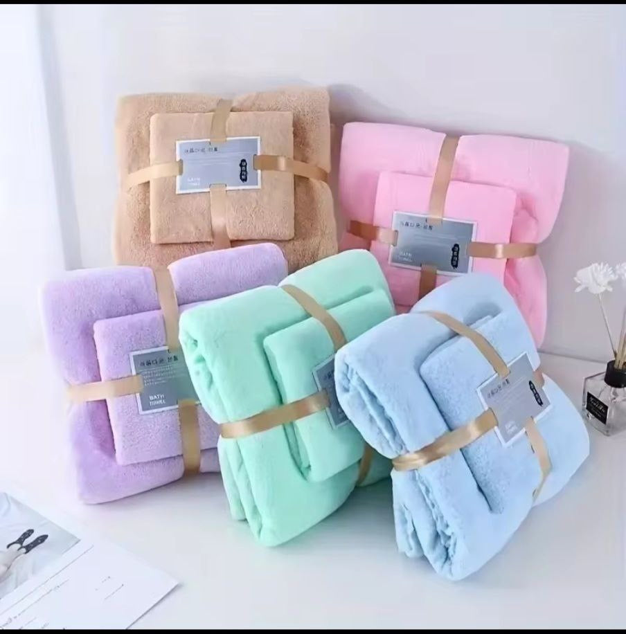 *2 in 1 bath towel set