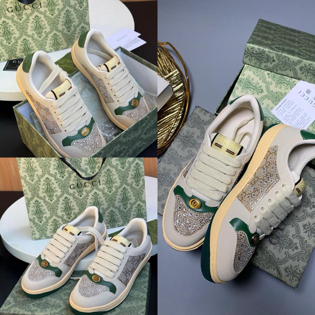 *LUXURY GUCCI STUDDED SNEAKERS ✨ ✨*
*🩷💚Fully boxed!!✅*